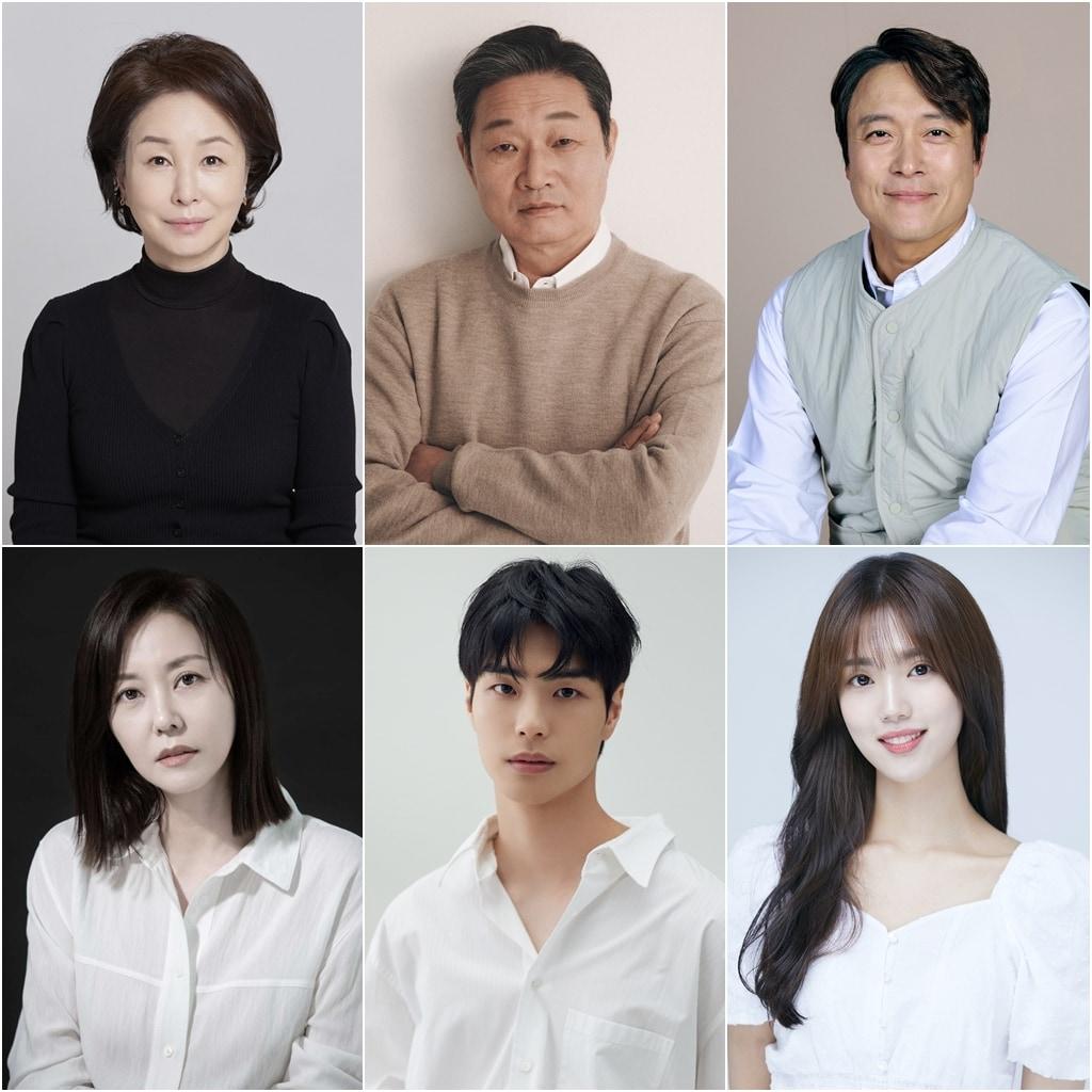 본문 이미지 - (왼쪽 위부터 시계방향으로) 배우 김미숙, 주진모, 최대철, 윤서아, 김선빈, 조미령