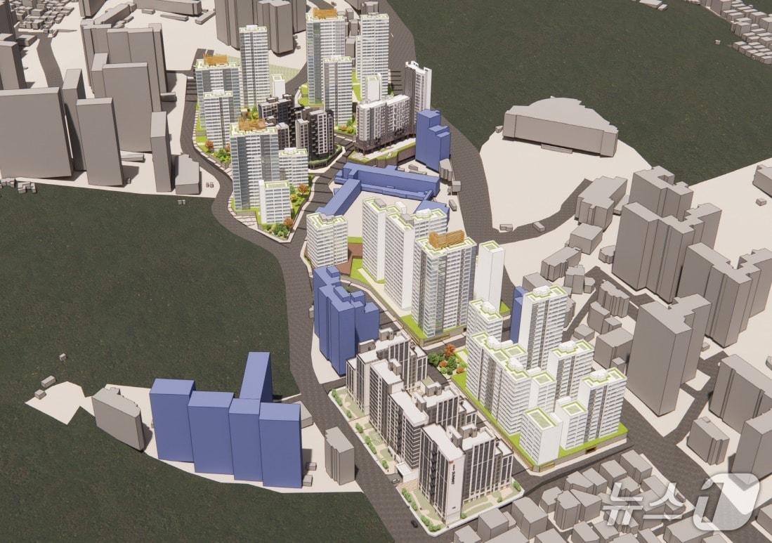 본문 이미지 - 동작구 사당동 202-29번지 일대 모아타운 예시도&#40;서울시 제공&#41;