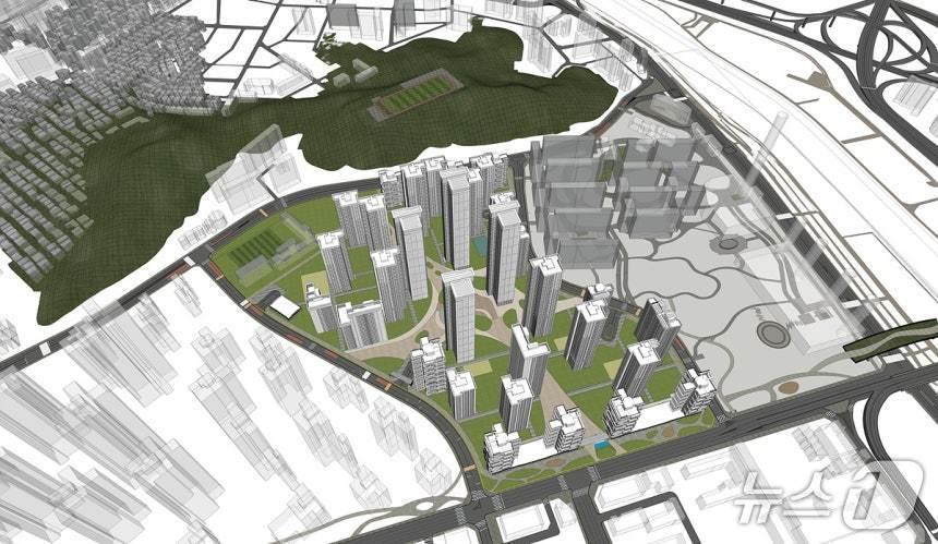 본문 이미지 -  목동 1단지 예상 조감도 &#40;양천구 제공&#41;