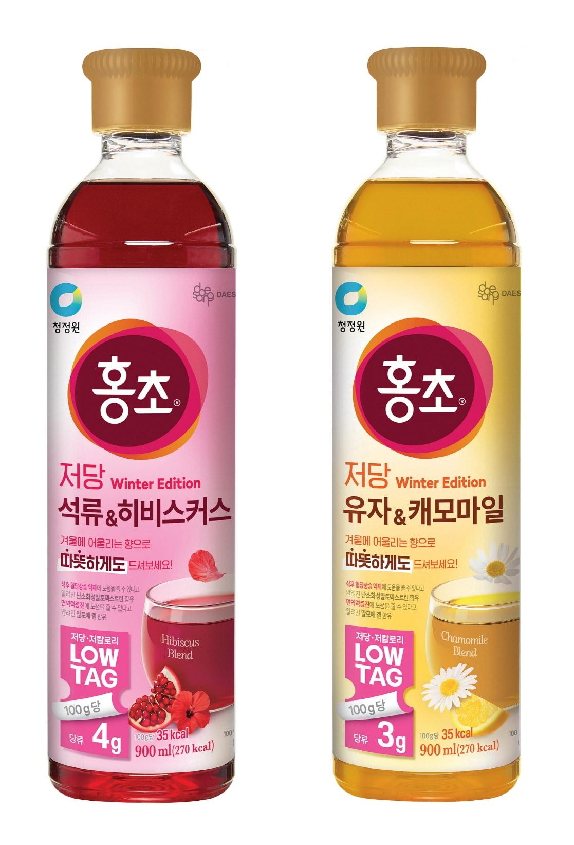 본문 이미지 - 대상 청정원 &#39;홍초 윈터 에디션&#39; 2종.&#40;대상 제공&#41;