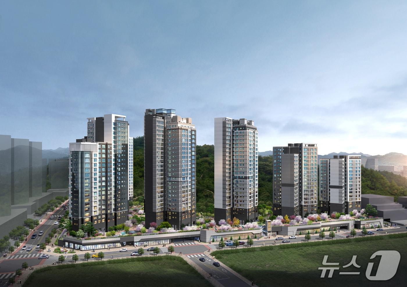 수색·증산 재정비촉진지구 수색8구역 주택재개발 정비사업 투시도 &#40;서울시 제공&#41; /뉴스1 ⓒ News1