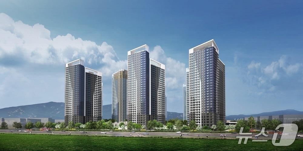 본문 이미지 -  창원 센트럴 아이파크 조감도 &#40;HDC현대산업개발 제공&#41;