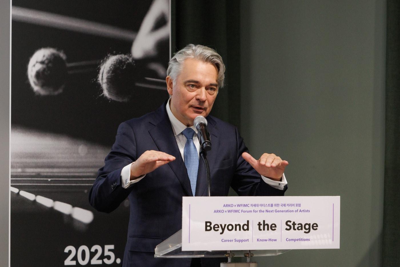 본문 이미지 - 피터 폴 카인라드 국제콩쿠르세계연맹(WFIMC) 회장.(한국문화예술위원회 제공)