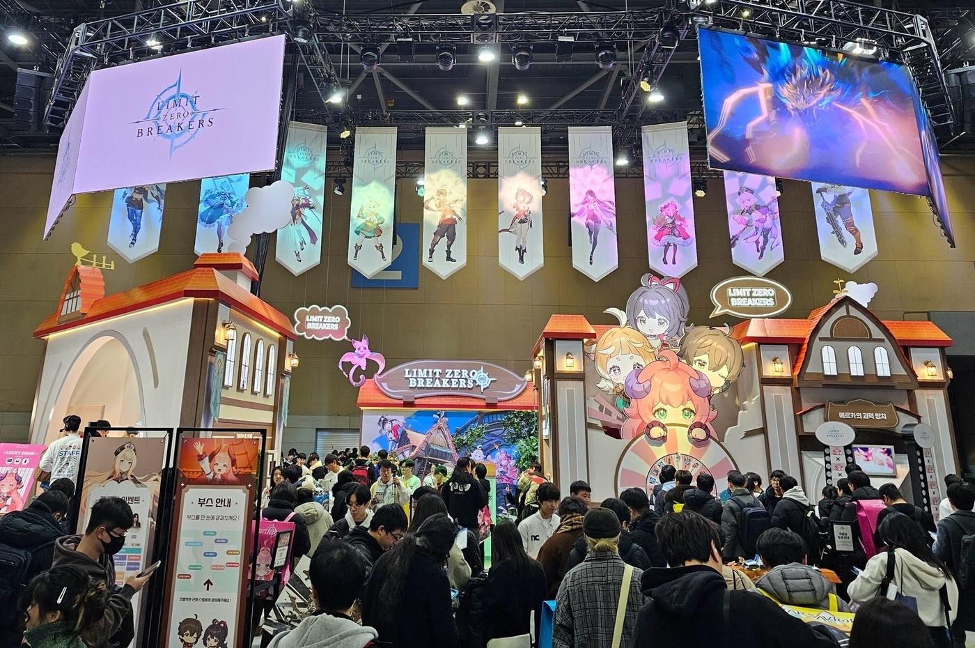 엔씨소프트의 애니메이션 액션 역할수행게임&#40;RPG&#41; 신작 &#39;리밋 제로 브레이커스&#39;&#40;브레이커스&#41;가 5일 경기 고양시에서 열린 국내 최대 서브컬처 페스티벌 &#39;AGF 2025&#39;에 참가했다. &#40;엔씨소프트 제공&#41;