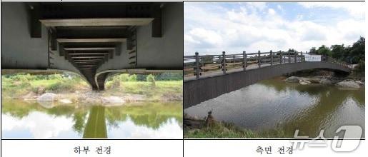 본문 이미지 - 광주 광산구 풍영정천 자전거도로 횡단 교량의 모습.(광주 광산구 제공) 2025.12.7