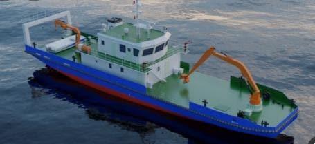 본문 이미지 - &#39;해양쓰레기 전용 수거선&#39; 예상도.&#40;충남도 제공. 재판매 및 DB금지&#41;/뉴스1