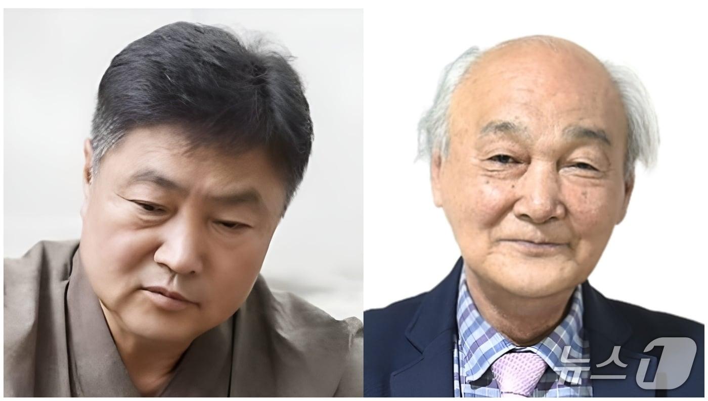 충북 괴산문화원은 1회 &#39;괴산문화상&#39; 수상자로 한지장 안치용 씨&#40;왼쪽&#41;와 대한노인회 괴산군지회 소수면분회를 선정했다.&#40;괴산군 제공, 재판매 및 DB금지&#41;/뉴스1