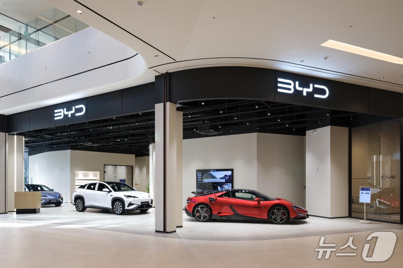 BYD 파주 스타필드 빌리지 운정 전시장 모습.&#40;BYD 제공&#41; 