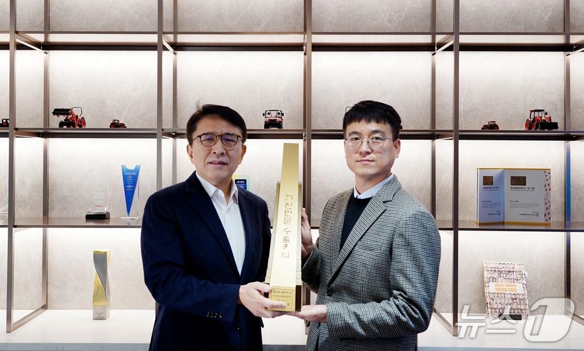 본문 이미지 - 대동모빌리티 7천만불 수출의 탑 수상(대동모빌리티 제공)