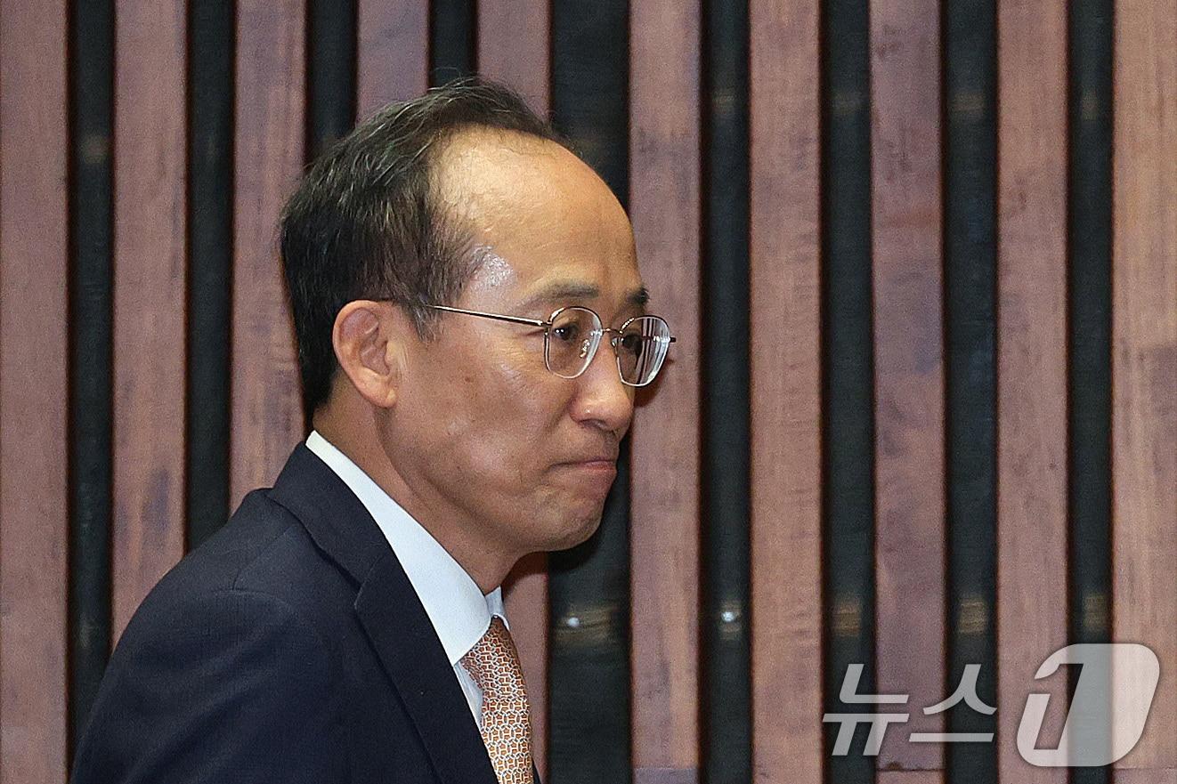 본문 이미지 - 추경호 국민의힘 의원. 2025.12.8/뉴스1 ⓒ News1 신웅수 기자