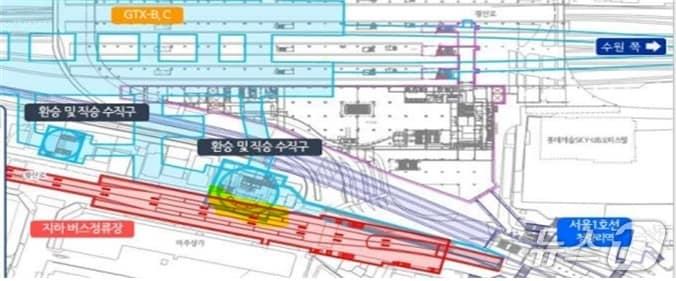본문 이미지 - GTX 청량리역 버스지하환승센터 예상 모습.&#40;동대문구 제공&#41;