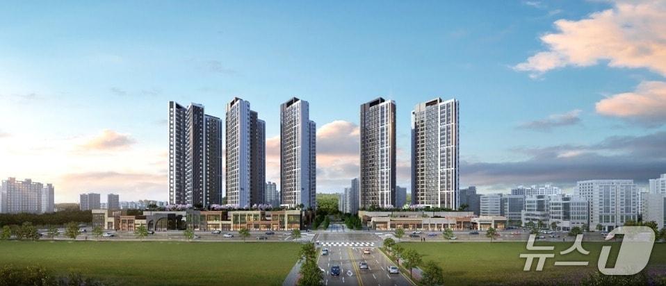 본문 이미지 -  서수원 에피트 센트럴마크 투시도 &#40;HL디앤아이한라 제공&#41; 뉴스1 ⓒ News1