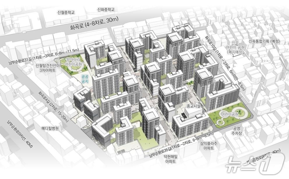 본문 이미지 - 신월5동 77번지 일대 주택정비형 공공재개발사업 &#40;서울시 제공&#41; 뉴스1 ⓒ News1