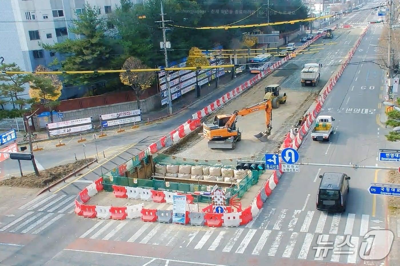  충주시 칠금동 노후하수관 정비 공사.&#40;충주시 제공. 재판매 및 DB금지&#41;/뉴스1