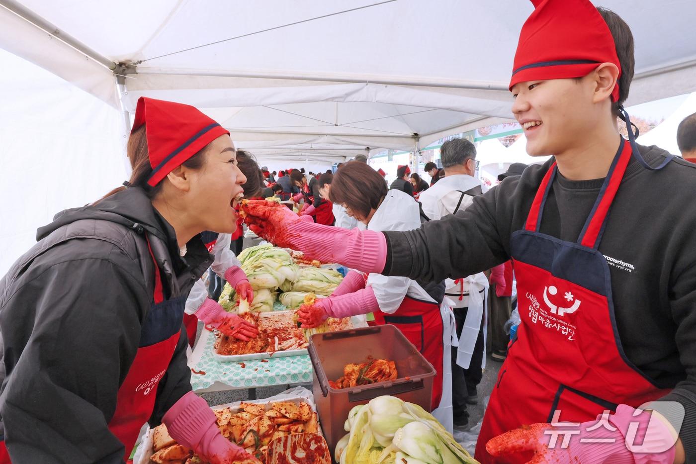 전북 임실군에서 아삭아삭 김장페스티벌이 열 리고 있다.&#40;임실군제공. 재판매 및 DB금지&#41;2025.12.9/뉴스1