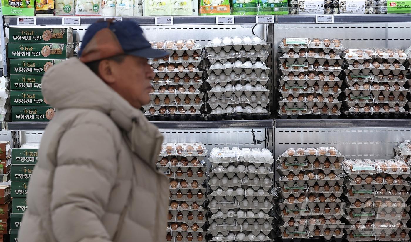 서울 시내 한 대형마트에 달걀이 진열돼 있다. 2025.12.9/뉴스1 ⓒ News1 김성진 기자