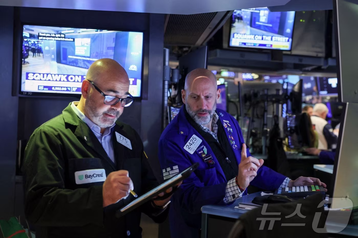 미증시 트레이더들. ⓒ AFP=뉴스1