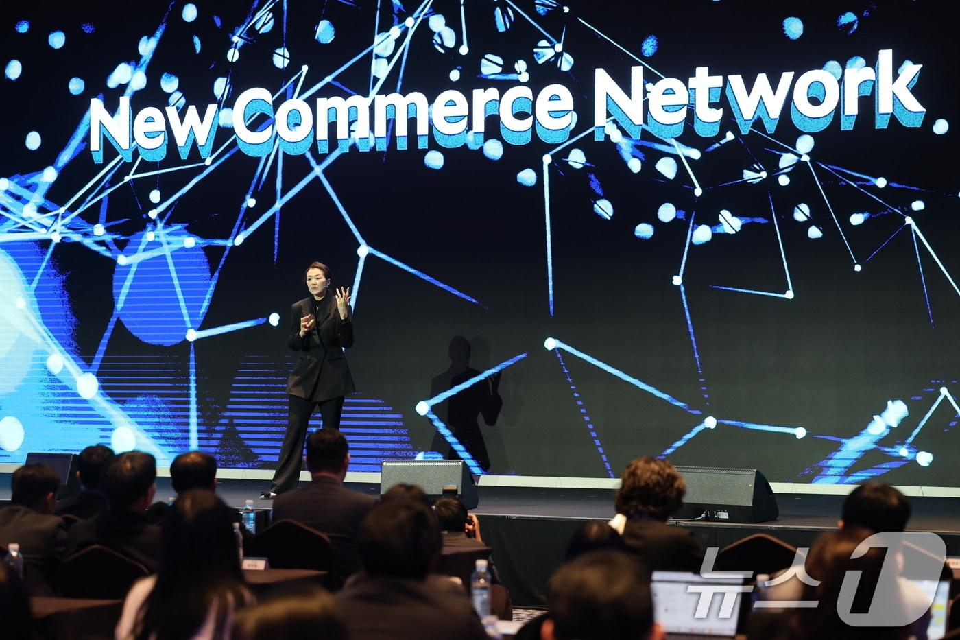 조현민 한진 사장이 9일 오후 서울 용산구 드래곤시티호텔에서 열린 &#39;한진 언박싱데이 2025&#39;에서 주제발표를 하고 있다. 2025.12.9/뉴스1 ⓒ News1 이광호 기자