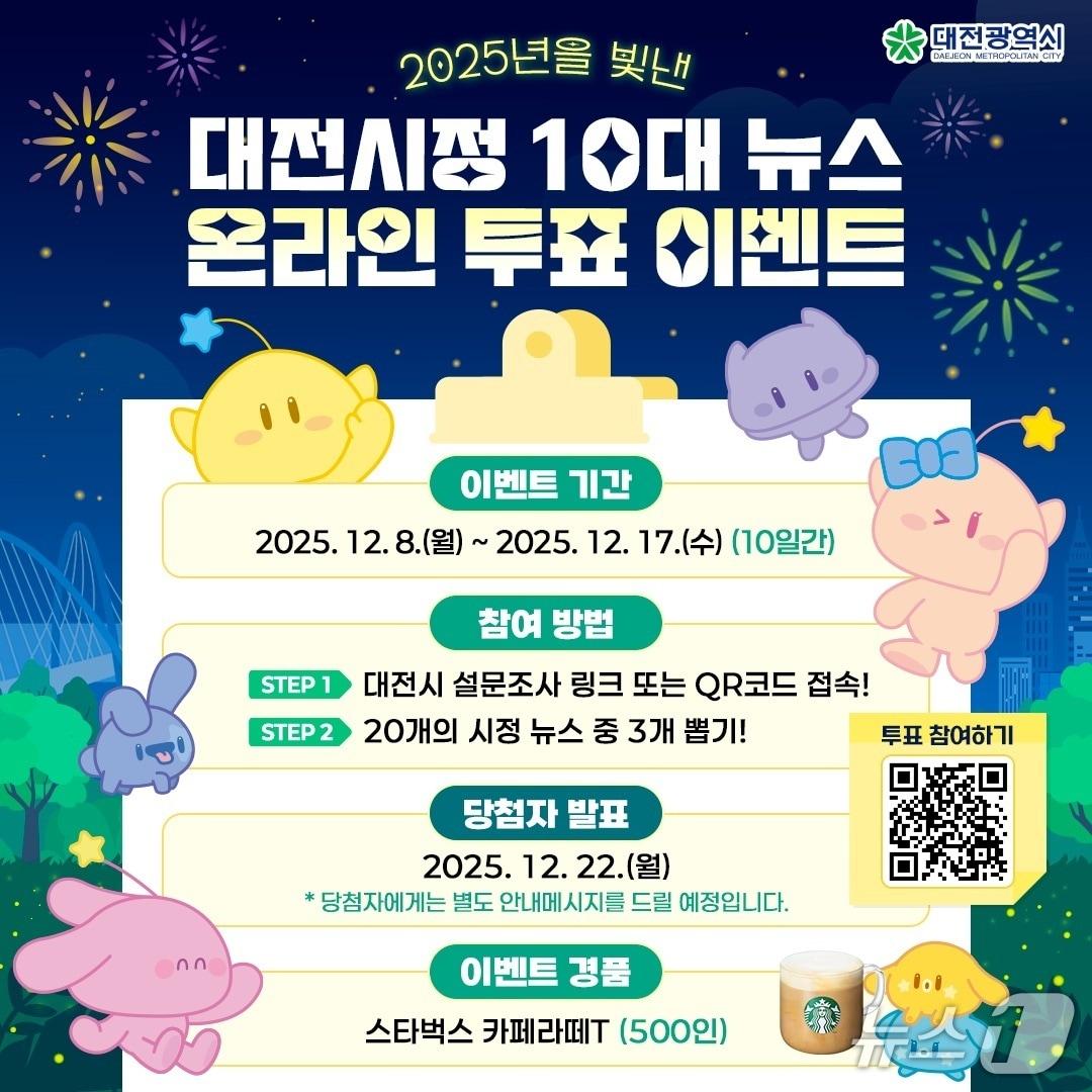 본문 이미지 - 대전시정 10대 뉴스 투표 (시 제공) / 뉴스1