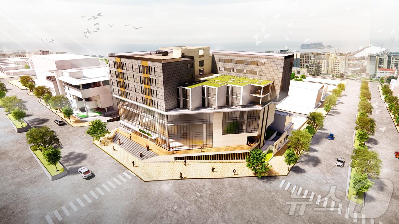 본문 이미지 - 서귀포시 법환 통합공공임대주택 조감도.(제주특별자치도개발공사 제공)