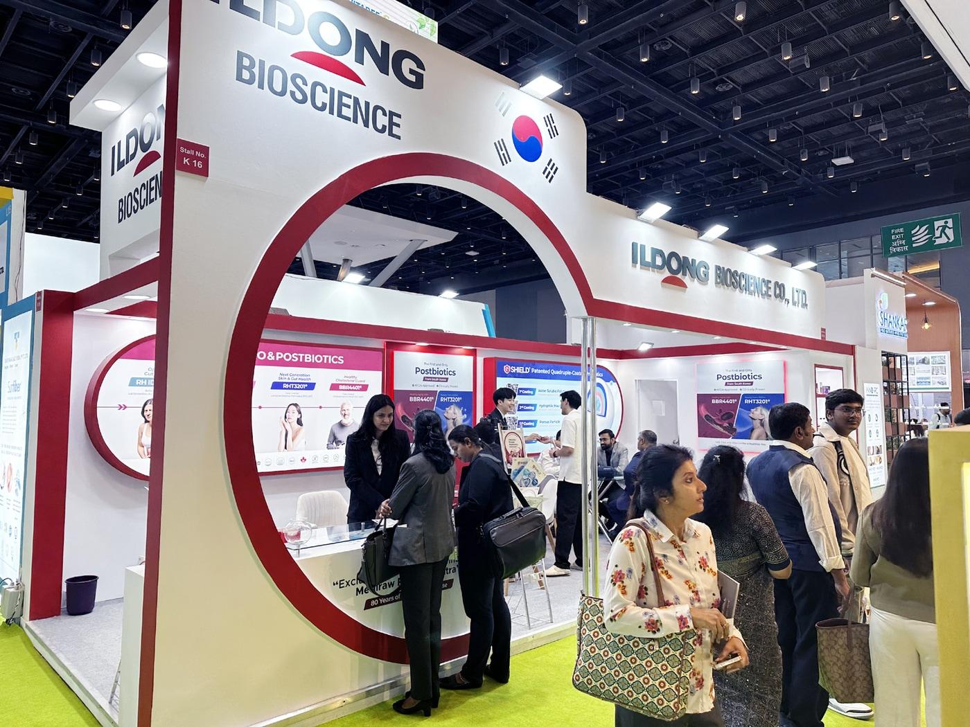 본문 이미지 - '2025 비타푸드 인도'(Vitafoods India) 내 일동바이오사이언스 부스 모습. /사진제공 = 일동바이오사이언스