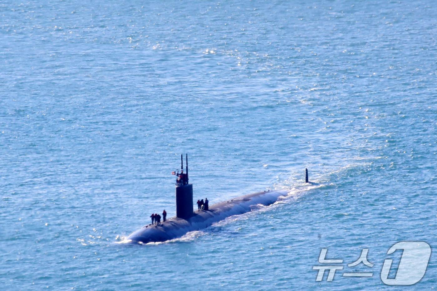 미국 해군의 로스엔젤레스급 핵추진잠수함 &#39;알렉산드리아함&#39;&#40;SSN 757·6900톤급&#41;. 2025.2.10/뉴스1 ⓒ News1 윤일지 기자