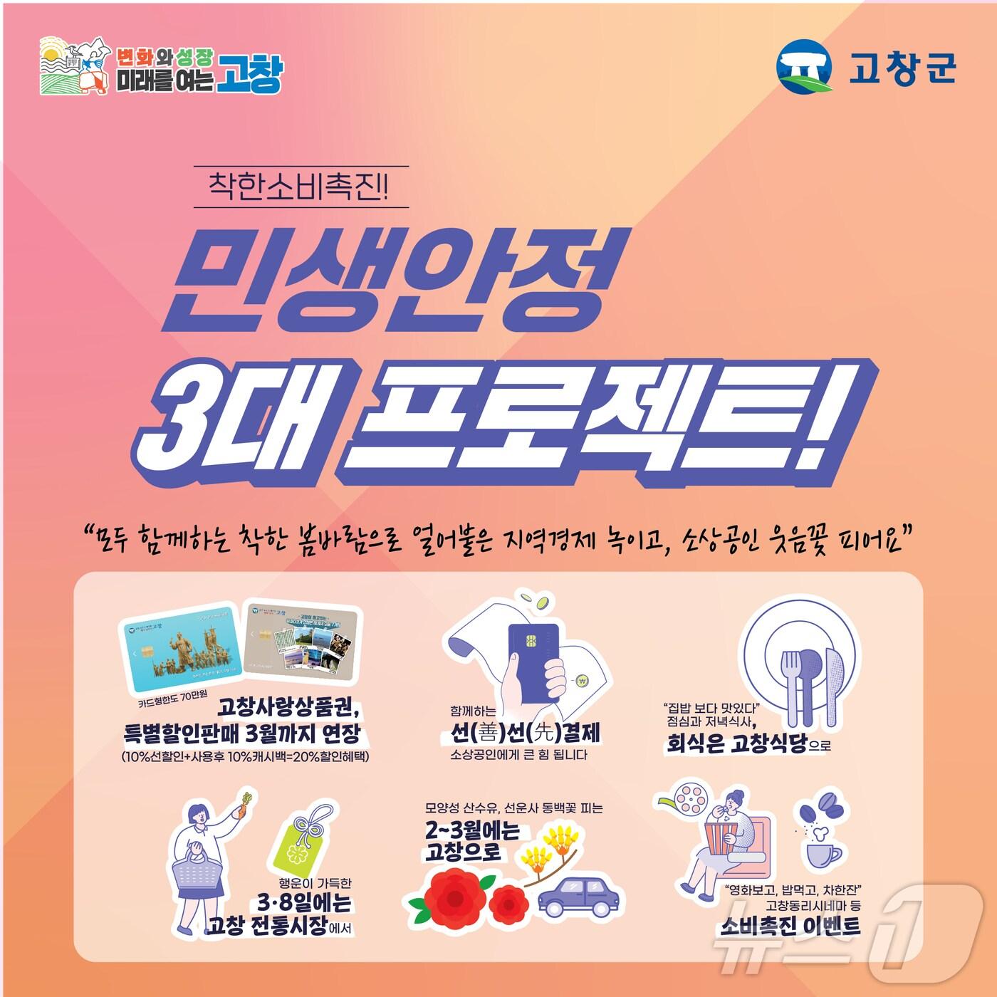 본문 이미지 - 고창군 ‘민생안정 3대 프로젝트 범군민운동’ 추진(고창군 제공)2025.2.11/뉴스1