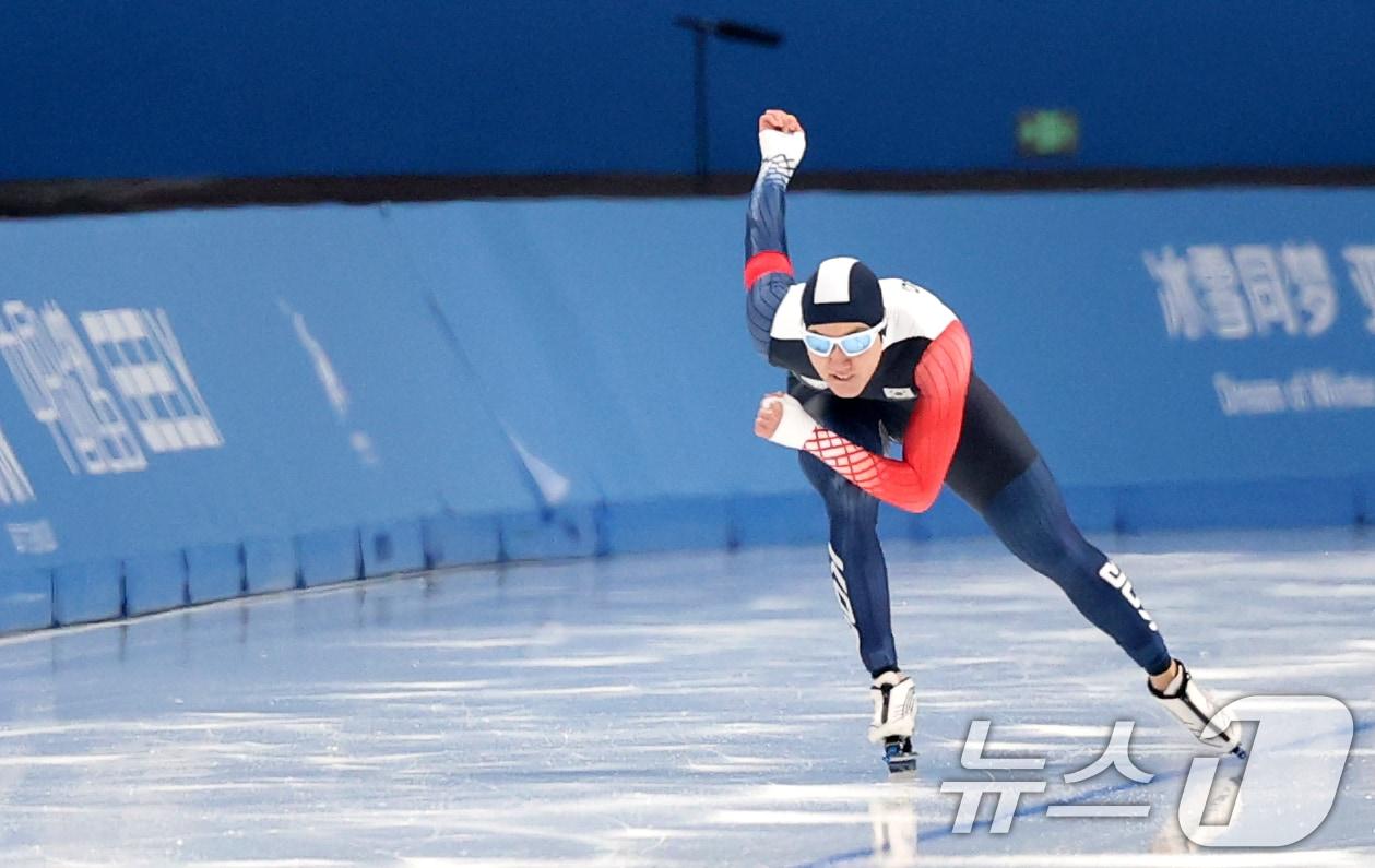본문 이미지 - 역주하는 차민규. 뉴스1 DB ⓒ News1 이승배 기자