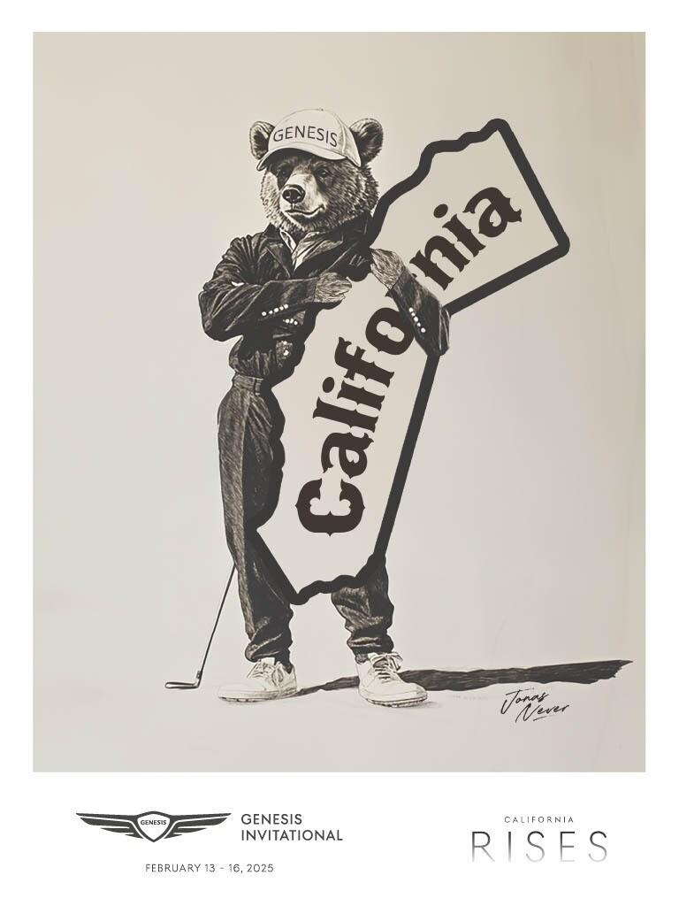 본문 이미지 - 2025 제네시스 인비테이셔널-캘리포니아 라이즈 포스터(제네시스 제공)