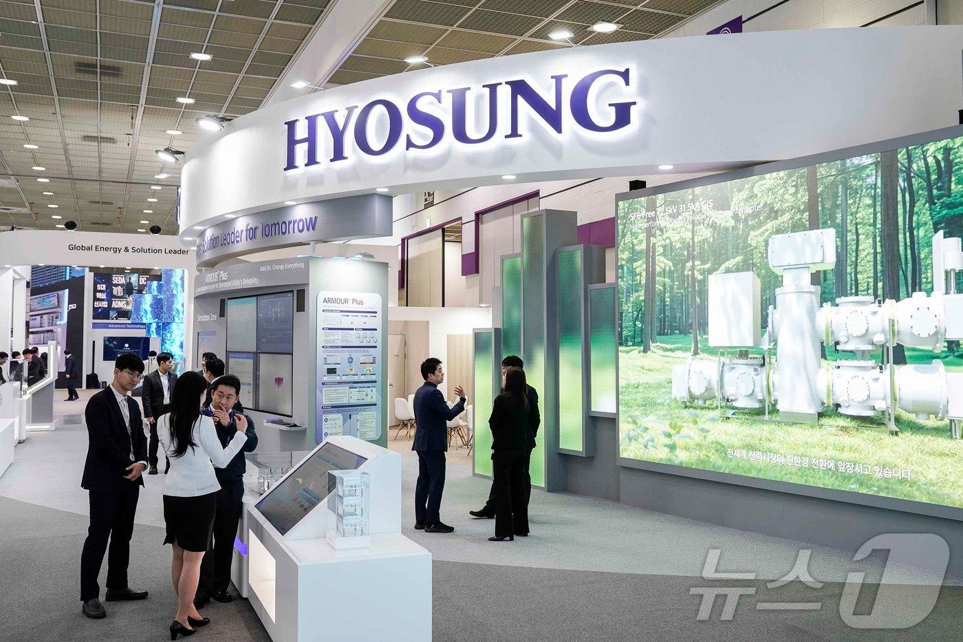 본문 이미지 - 효성중공업의 일렉스 코리아(ELECS KOREA) 2025 전시회 부스(효성중공업 제공)