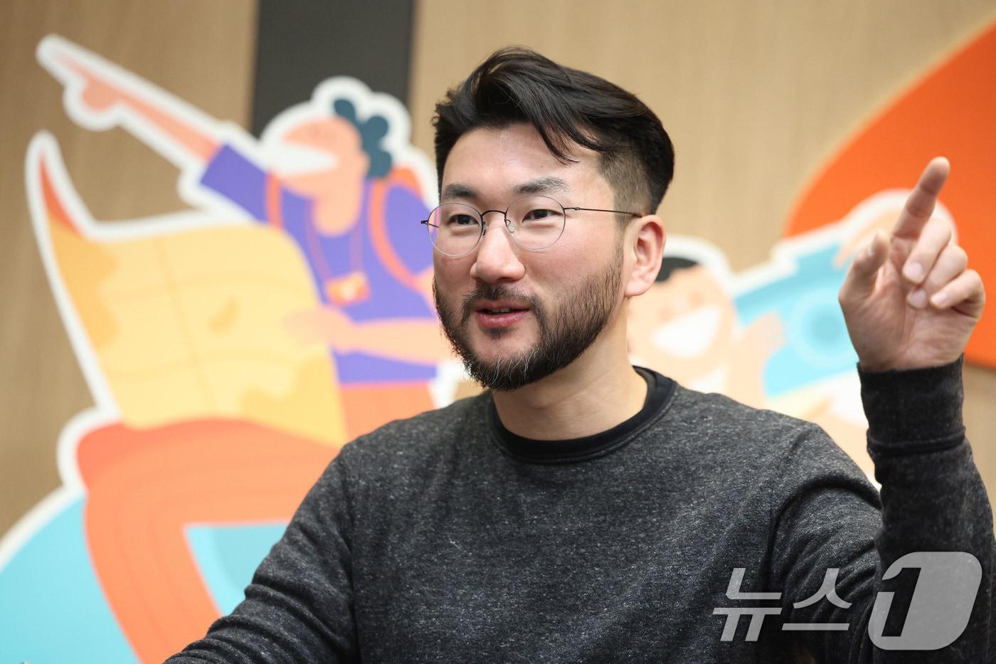 이준호 클룩 한국 지사장이 12일 오후 서울 서초구의 한 공유오피스에서 뉴스1과 인터뷰를 하고 있다. 2025.2.12/뉴스1 ⓒ News1 신웅수 기자