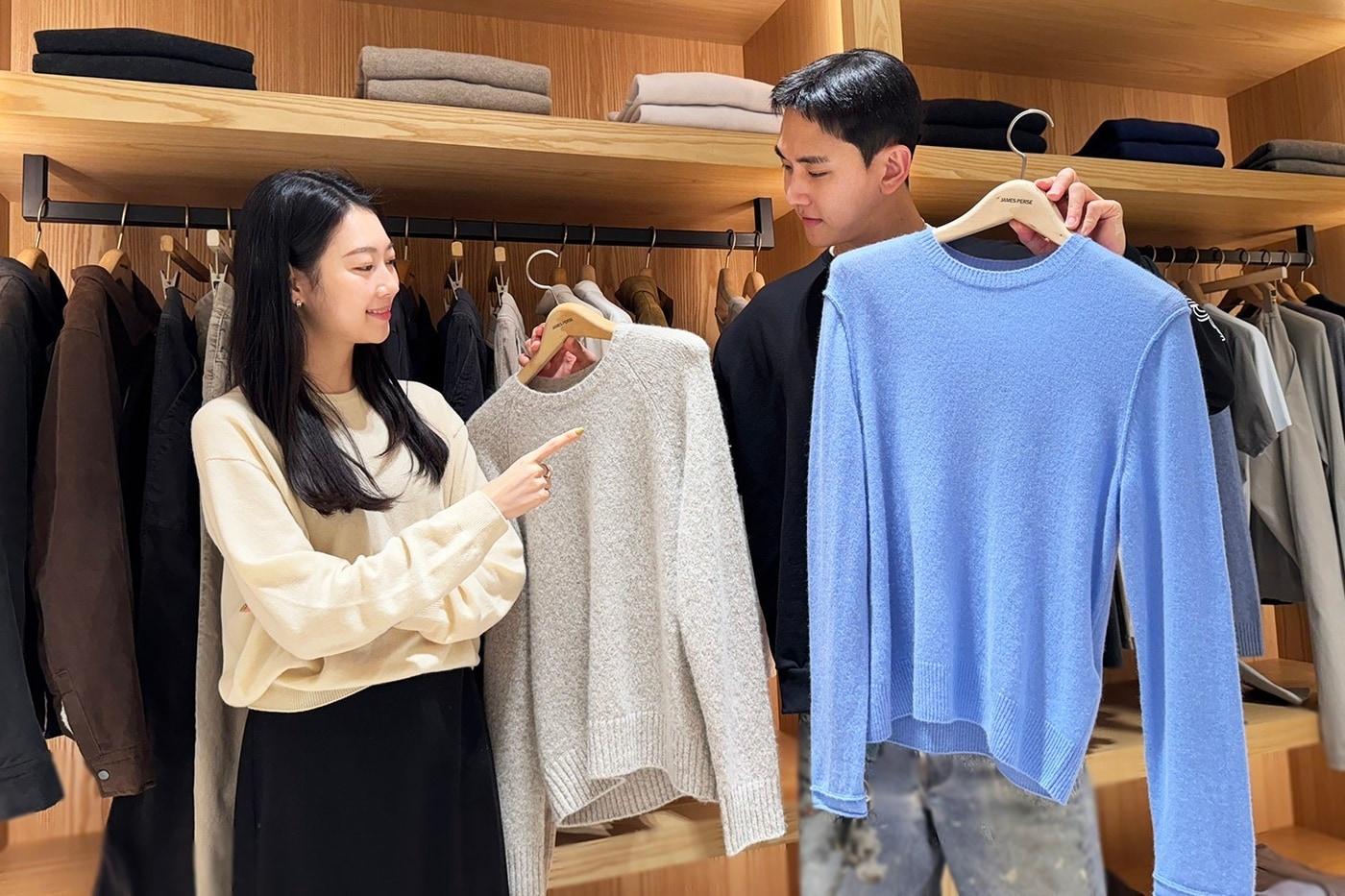 서울 갤러리아명품관 제임스펄스 매장에서 모델들이 옷을 소개하고 있다&#40;한화갤러리아 제공&#41;.