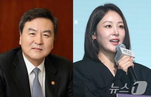 본문 이미지 - 삼성전자 이사회 의장으로 내정된 신제윤 전 금융위원장과 신 전 위원장의 딸인 신아영 전 아나운서. ⓒ 뉴스1 