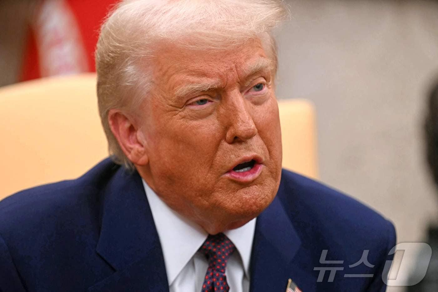 도널드 트럼프 미국 대통령. 2025.02.14 ⓒ AFP=뉴스1 ⓒ News1 우동명 기자