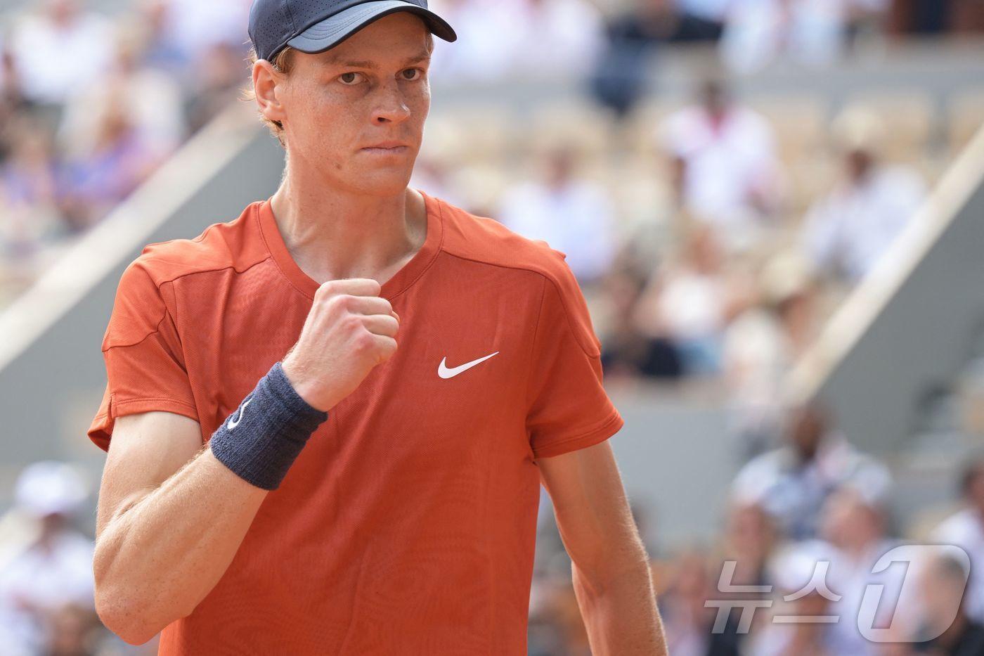 남자 테니스 세계 1위 신네르.ⓒ AFP=뉴스1