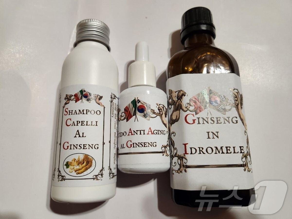 본문 이미지 - 이탈리아 로마에 소재한 실베스트리니 수도원이 진안인삼과 홍삼을 활용해 제품을 개발했다.&#40;진안군제공. 재판매 및 DB금지&#41;2025.2.17/뉴스1