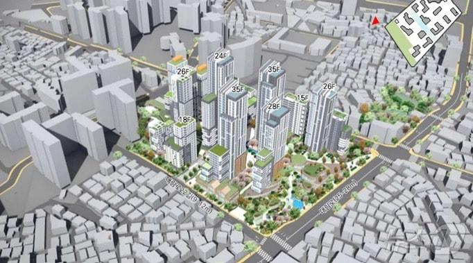 본문 이미지 -  영등포구 대림1구역 아파트 조감도 &#40;서울시 제공&#41;