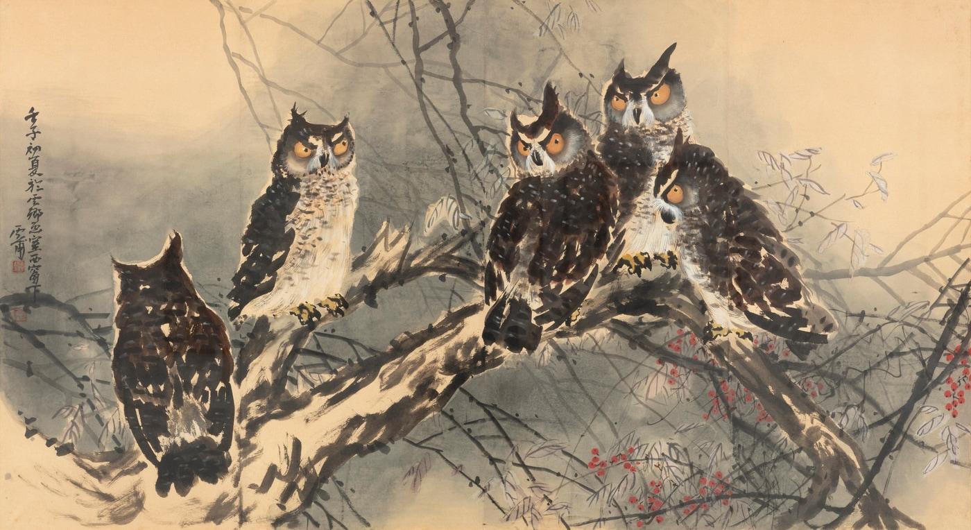 운보 김기창 '밤새(부엉이)' (아라리오갤러리 천안 제공. 재판매 및 DB금지)/뉴스1