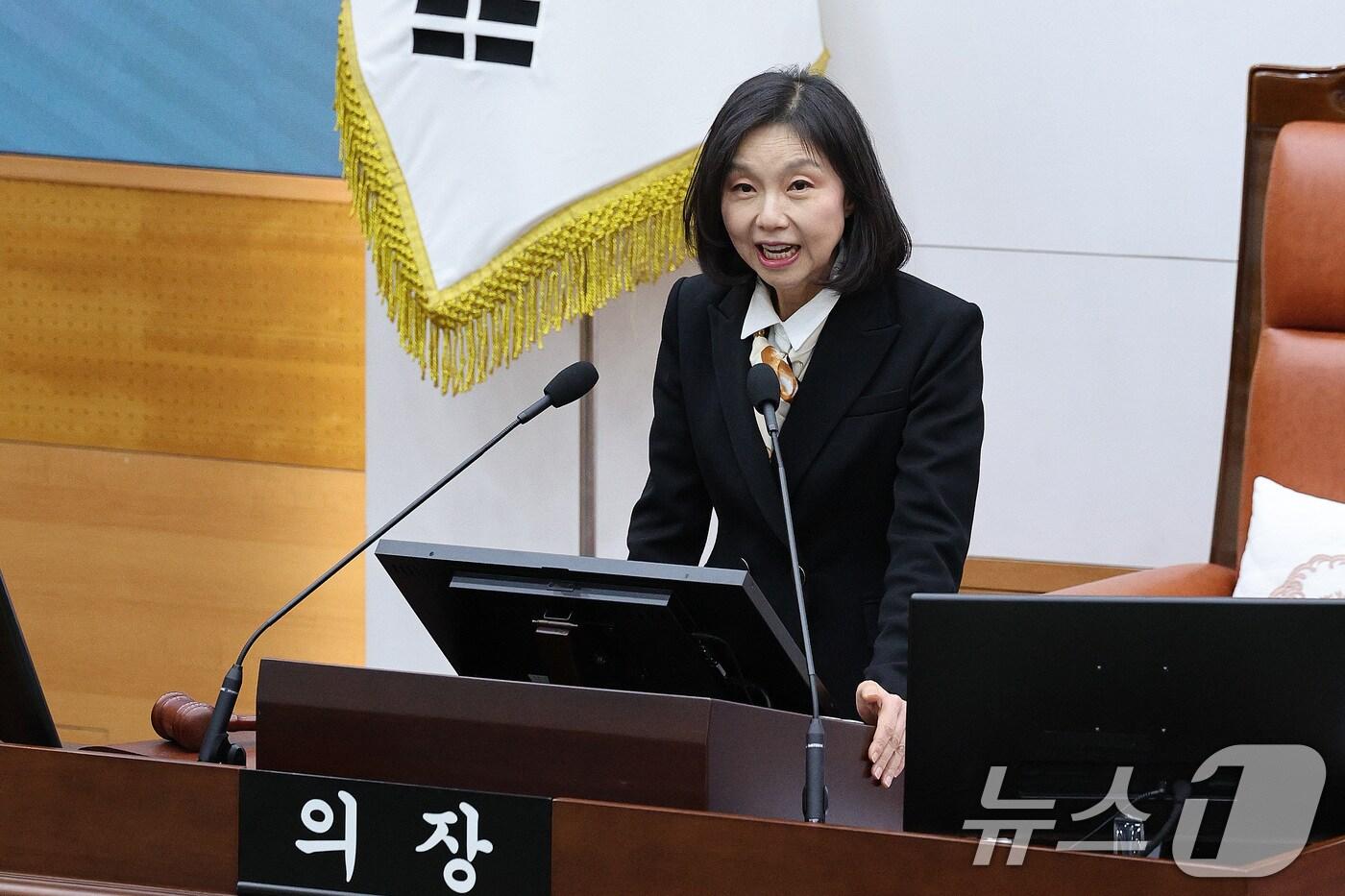 최호정 서울시의회 의장 2025.2.18/뉴스1 ⓒ News1 신웅수 기자