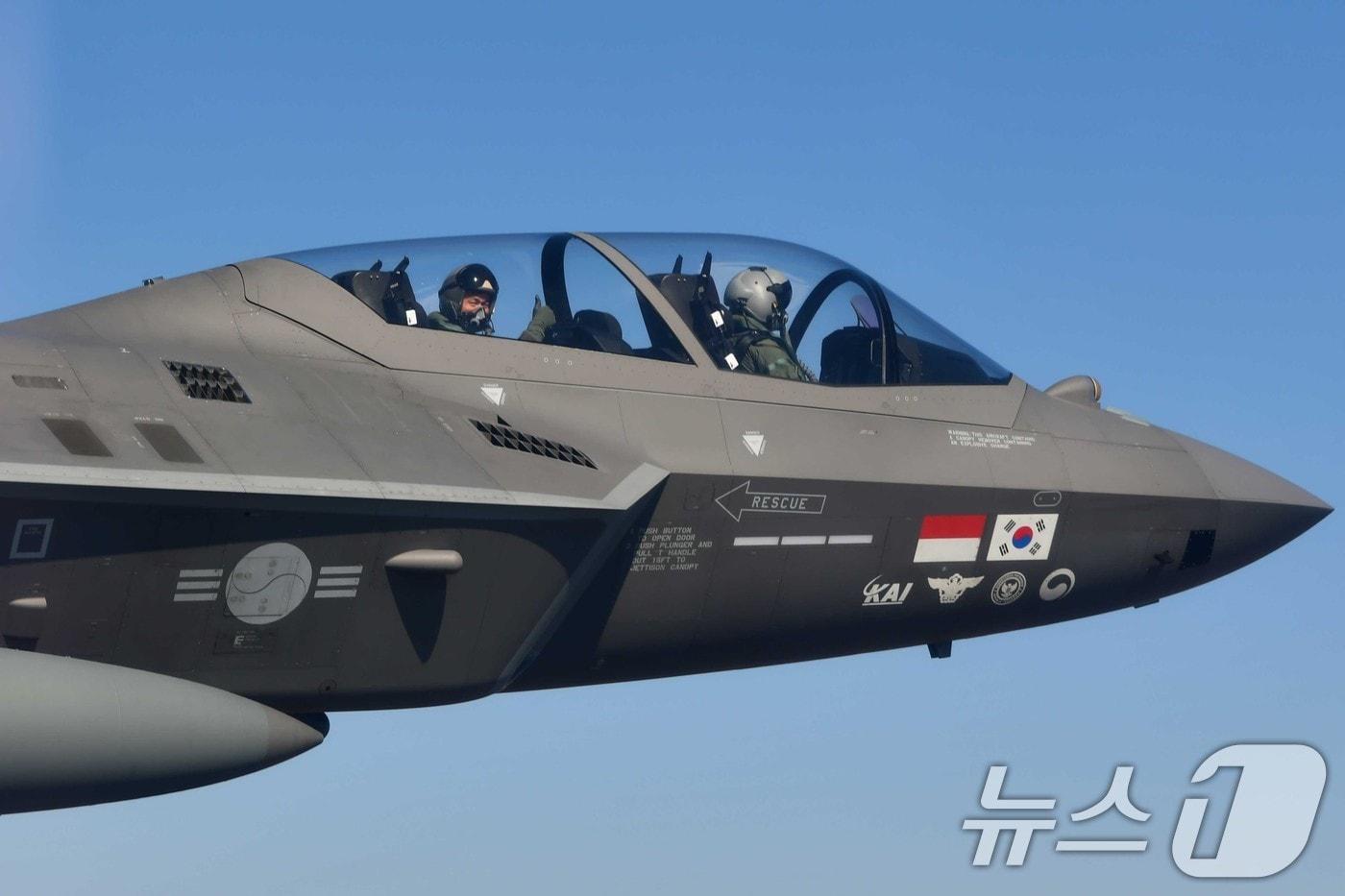 KF-21 시험비행 모습.  &#40;공군 제공. 재판매 및 DB 금지&#41; 2025.2.19/뉴스1