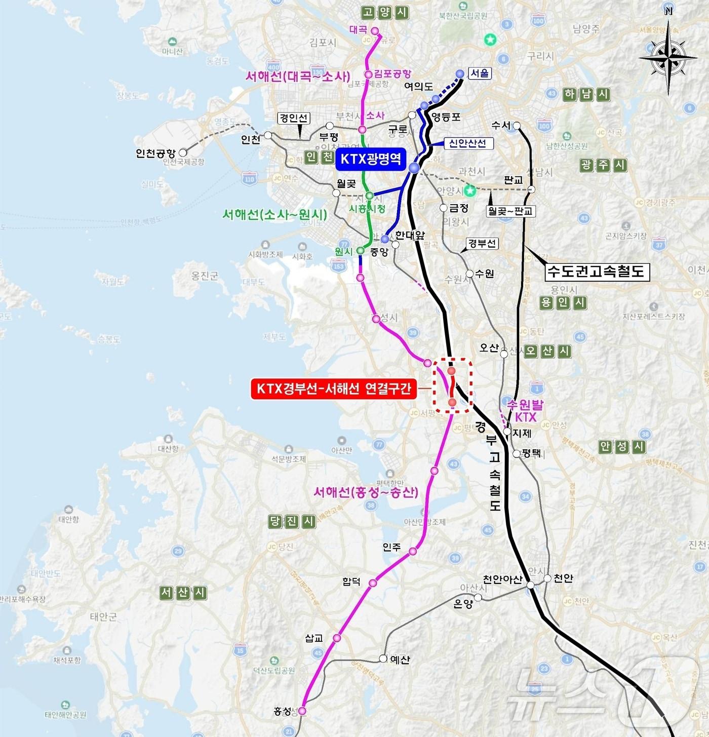 본문 이미지 - 노선도.(광명시 제공)