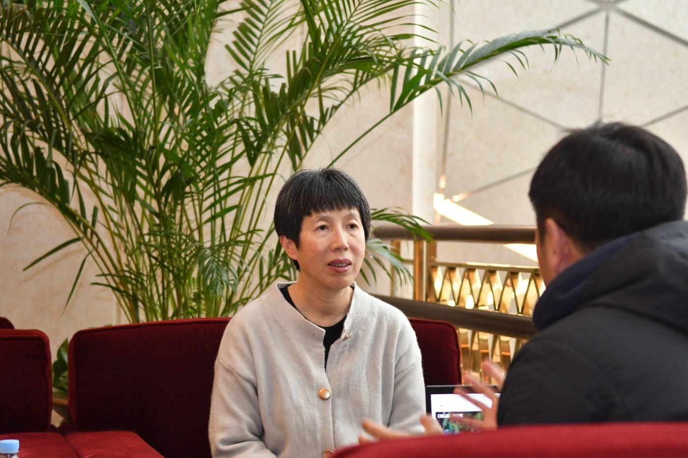 뉴스1과 인터뷰 중인 루이나이웨이 9단. &#40;한국기원 제공&#41;