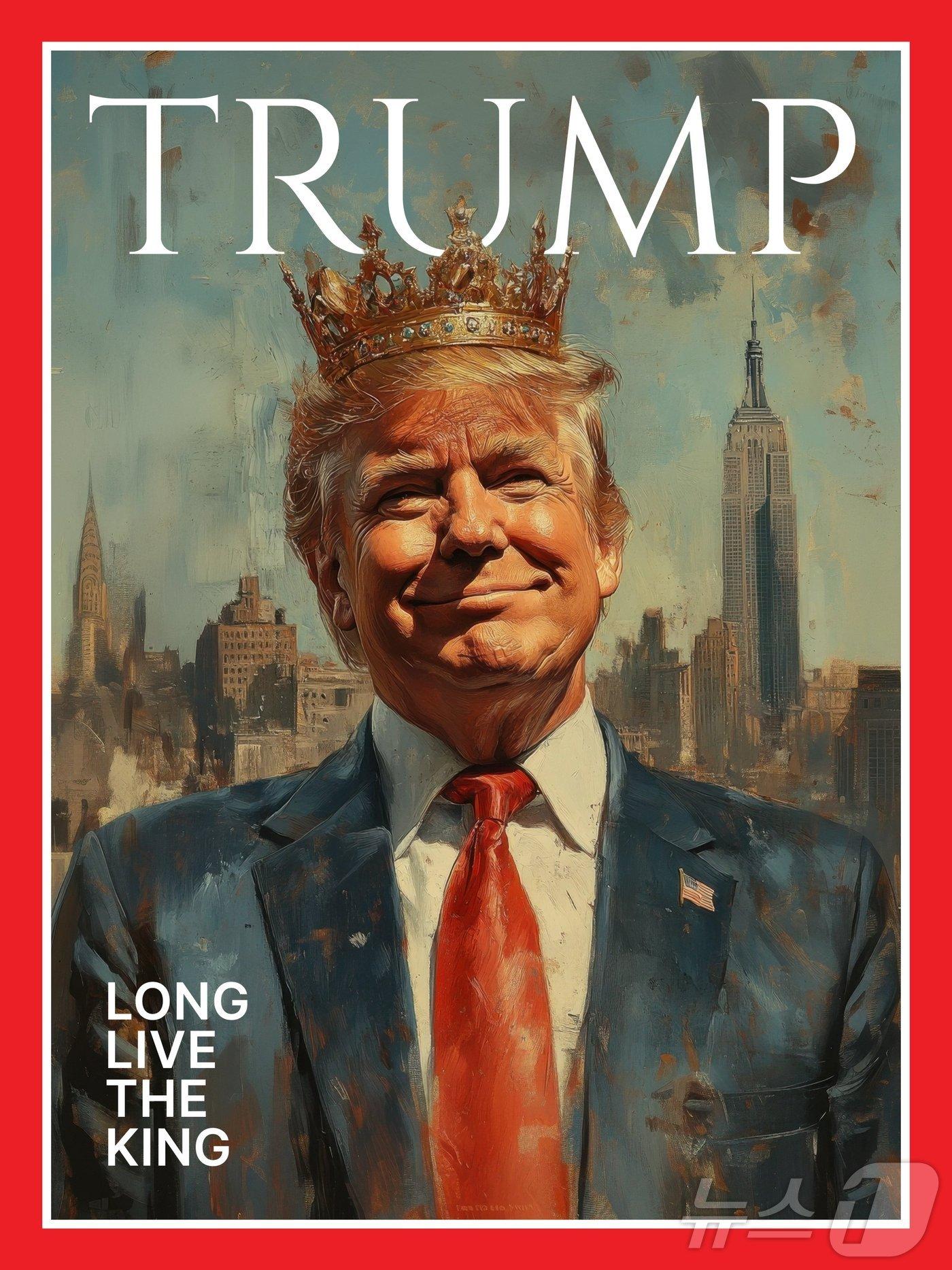 본문 이미지 - 백악관이 엑스에 게시한 트럼프 대통령의 이미지. (백악관 엑스 갈무리)