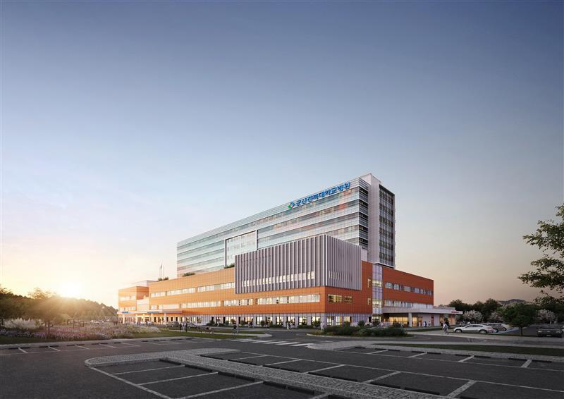 본문 이미지 - 군산 전북대학교병원 투시도. /동부건설 제공 