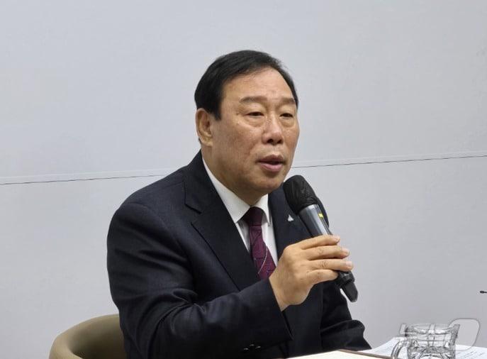 본문 이미지 - 20일 기자간담회를 하는 최민호 세종시장.  ⓒ News1 장동열 기자