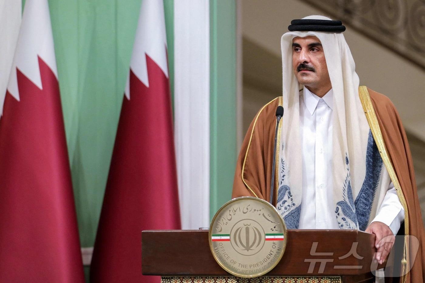 타밈 빈 하마드 알 타니 카타르 국왕. 2025.02.20 ⓒ AFP=뉴스1 ⓒ News1 우동명 기자