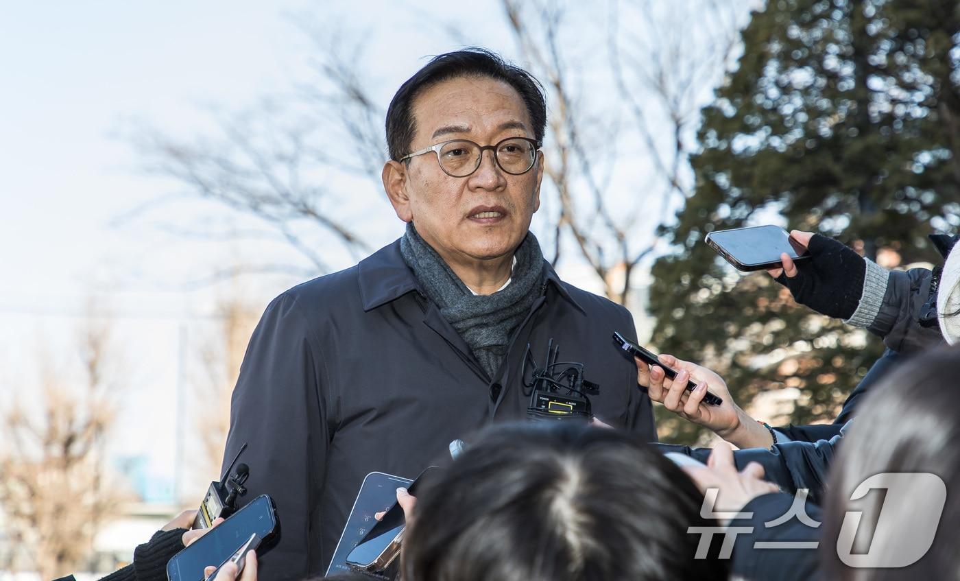 윤석열 대통령 측 변호인인 석동현 변호사 2025.2.20/뉴스1 ⓒ News1 사진공동취재단