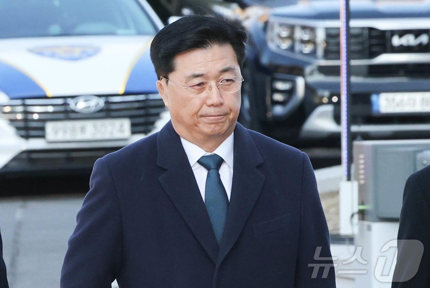 홍장원 전 국가정보원 제1차장이 20일 서울 종로구 헌법재판소에서 열린 윤석열 대통령 탄핵심판 10차 변론에 증인으로 출석하고 있다. 2025.2.20/뉴스1 ⓒ News1 허경 기자