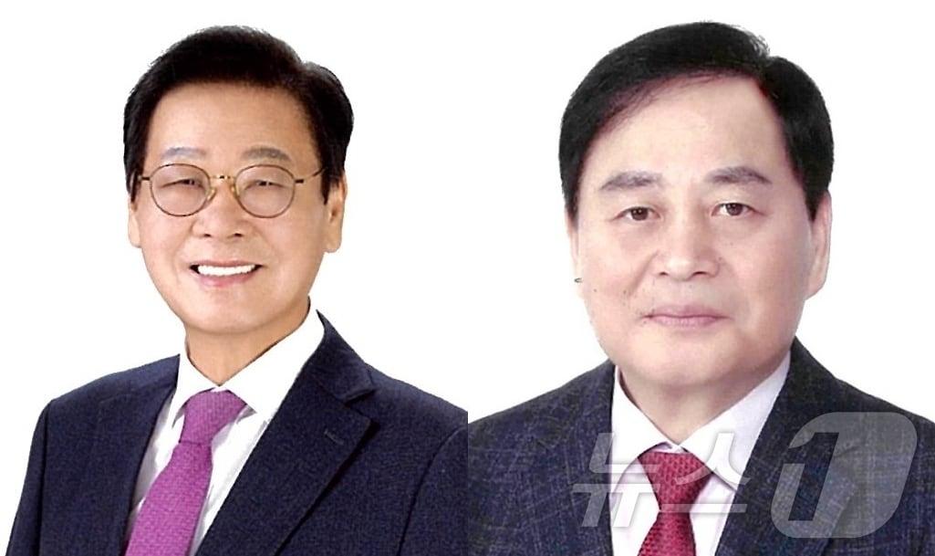 본문 이미지 - 김응규(왼쪽), 배낙호 김천시장 예비후보 /뉴스1