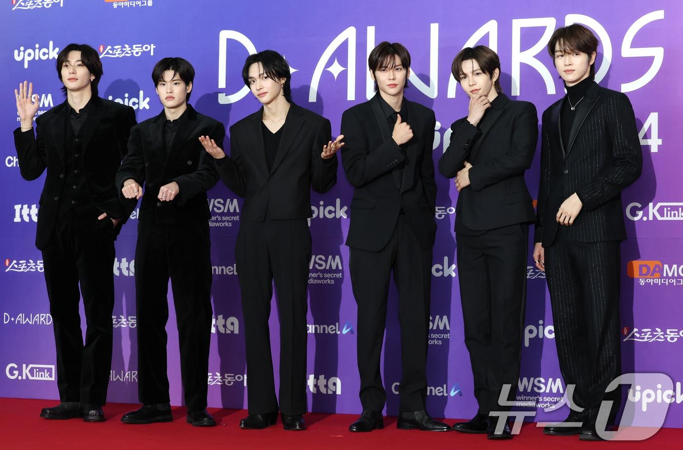 라이즈 앤톤&#40;왼쪽부터&#41;와 소희, 원빈, 은석, 쇼타로, 성찬 ⓒ News1